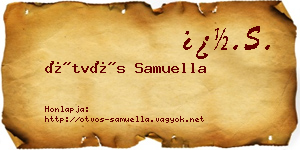 Ötvös Samuella névjegykártya